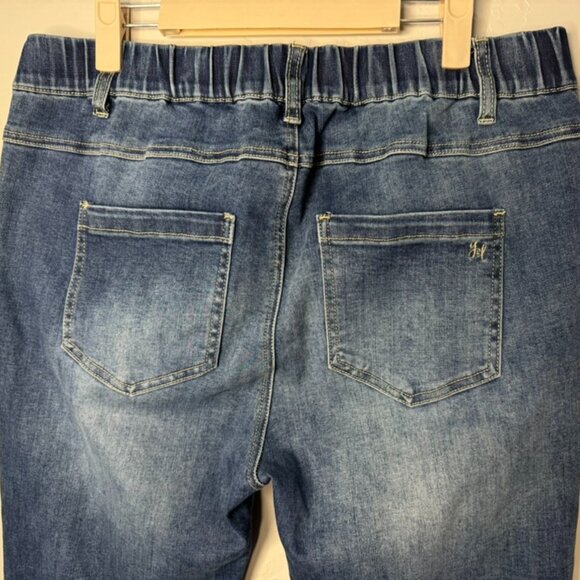 Grace & Lace | Elastic Pull-On Waist Skinny Jeans SZ XL (31-33) NWT - Picture 5 of 12